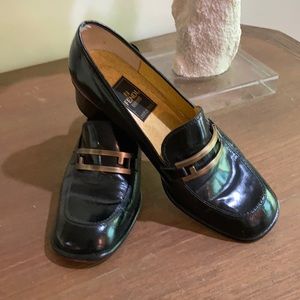 Fendi Scarpe  Vintage Leather Loafers .